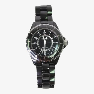 Black J12 Automatic Watch