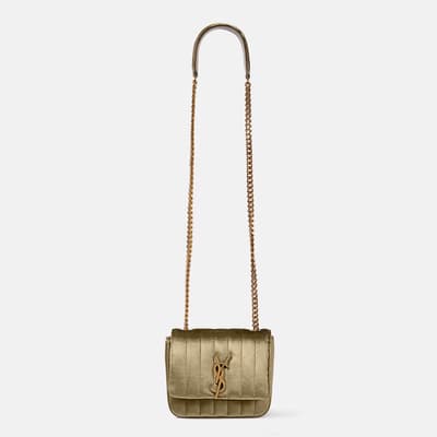 Gold YSL Vicky Chain Bag In Small