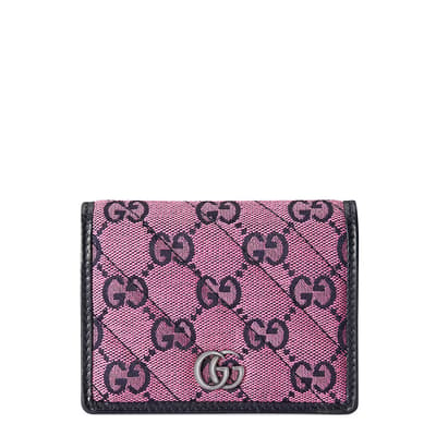 Gucci Marmont GG Multicolor Wallet In Pink