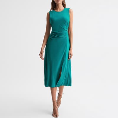 Green Lexi Ruched Bodycon Dress
