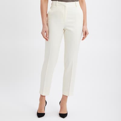Cream Amber Tailored Suit Trousers