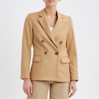 Camel Adelaide Double Breasted Blazer