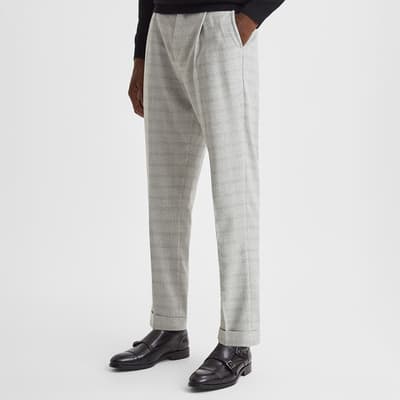 Soft Grey Check Trousers
