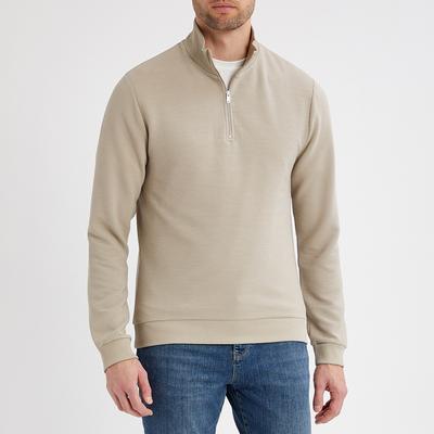 Oatmeal Will Half Zip Sweatshirt