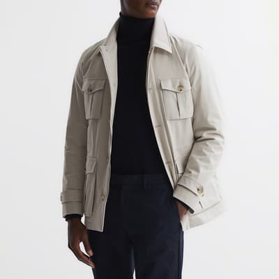 Stone Ellis Quilted Field Jacket