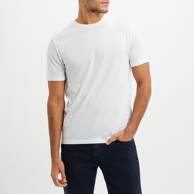 White Dawson Jersey Cotton Blend T-Shirt
