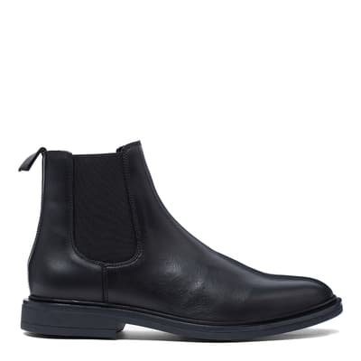Black Brenor Leather Chelsea Boots