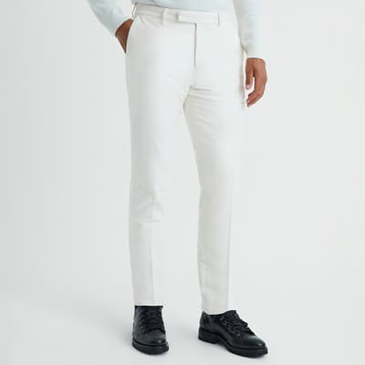 Off White Spark Cotton Blend Trousers