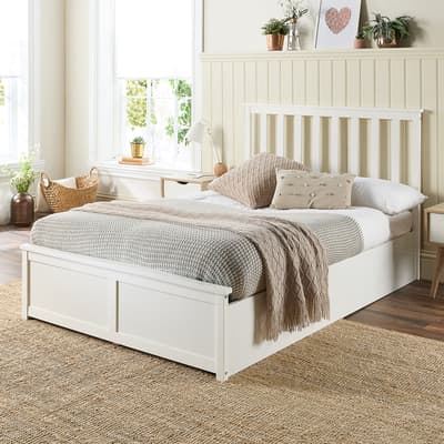 Wooden Ottoman Bed, King