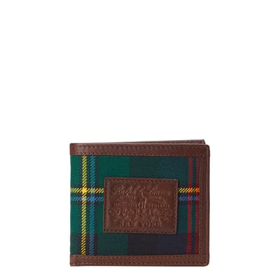 Tartan Wool Leather Wallet