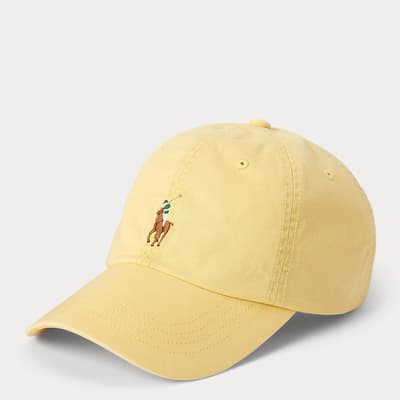 Yellow Classic Cotton Blend Sport Cap 