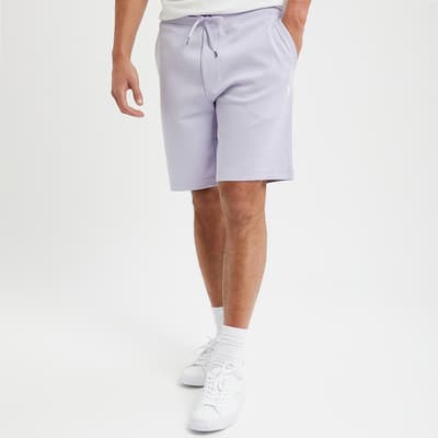 Lilac Cotton Blend Shorts