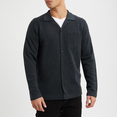 Charcoal Merino Wool Shirt