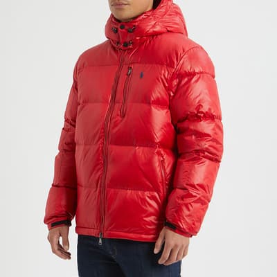 Red Glossed Down Jacket