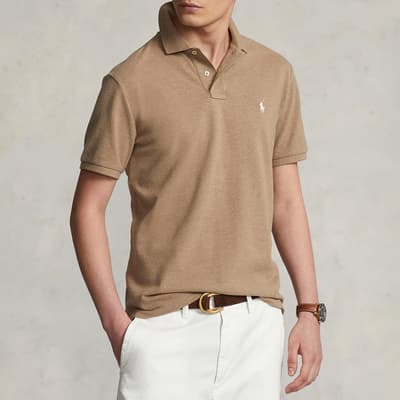 Sand Cotton Polo Shirt