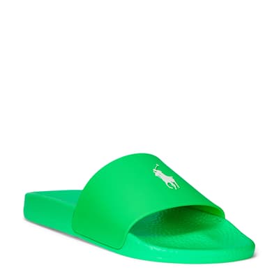 Green Eva Polo Sliders