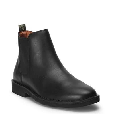 Black Talan Leather Chelsea Boots
