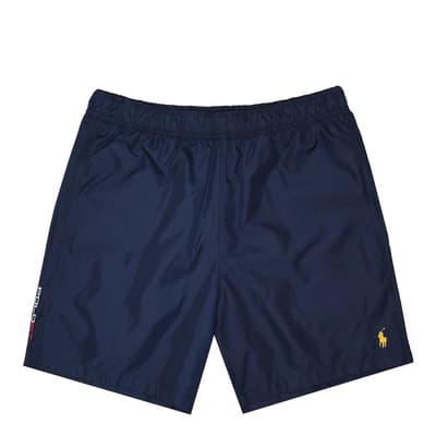 Navy Ripstop Athletic Shorts