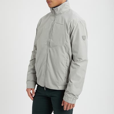 Grey Packable Water-Repellent Jacket