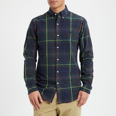 Green Check Custom Oxford Cotton Shirt