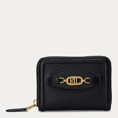 Black Smooth Leather Mini Purse