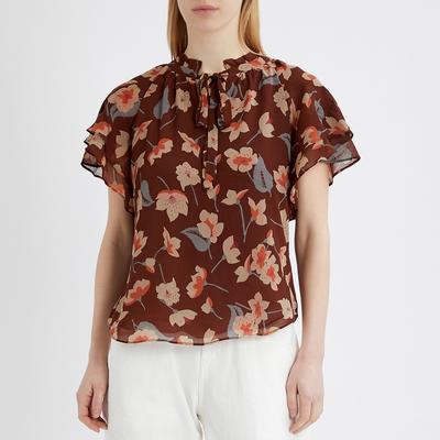 Floral Print Georgette Blouse