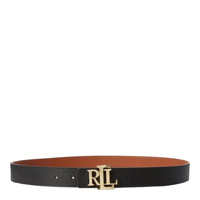 Black/Tan Reversible Leather Belt