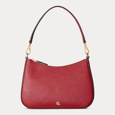 Red Danni Crosshatch Leather Bag