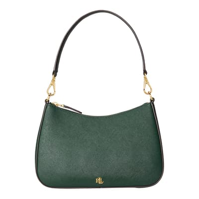 Green Danni Crosshatch Leather Bag