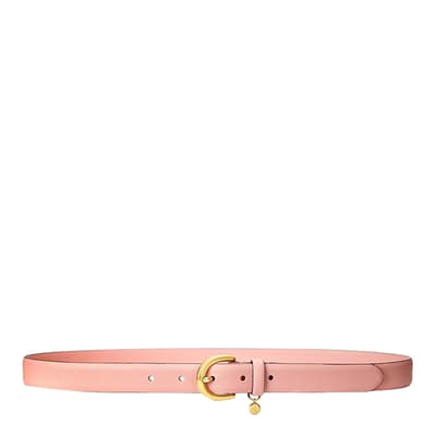 Pink Crosshatch Belt