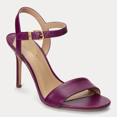 Purple Gwen Leather Heels