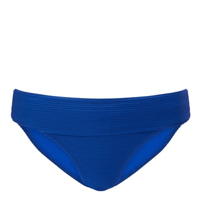 Blue Fold Over Bikini Bottom