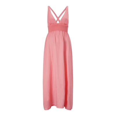 Pink Back Maxi Dress
