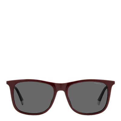 Dark Red Square Sunglasses