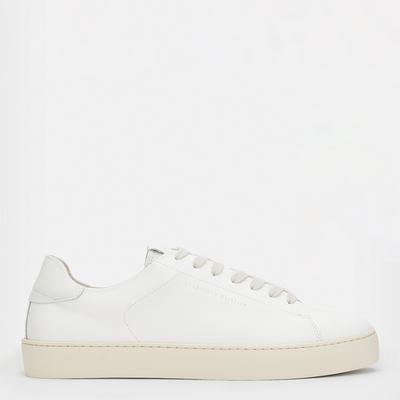 White Klip Low Top Leather Trainers