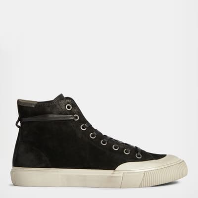 Black Dumont High Top Leather Trainers