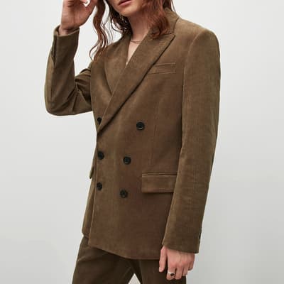 Brown Busco Double Breasted Blazer