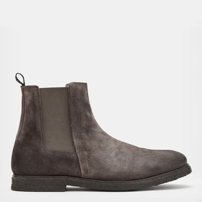 Charcoal Grey Rhett Leather Boots
