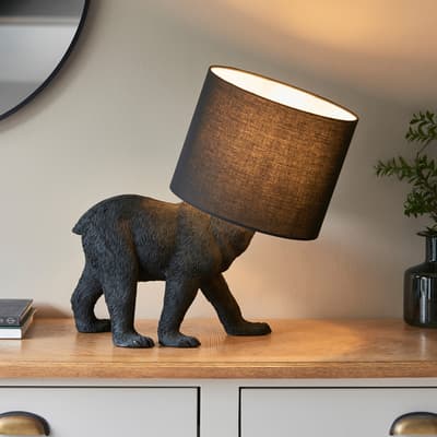 Borris Bear 1 Table Lamp Black