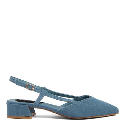 Denim Sling Back