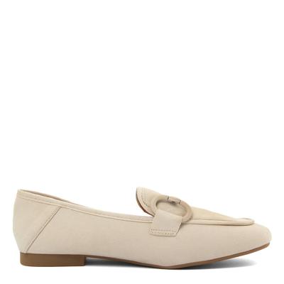 Beige Suede Loafer