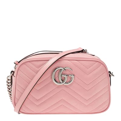 Gucci Pink Matelasse Leather Small Marmont Bag
