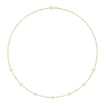 7 Real Cultured Freshwater Pearls Round Necklace 6-7 mm