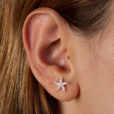 Silver Star Earring