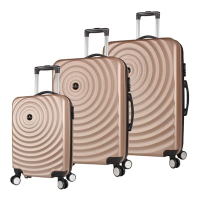 Gold DOPKOB Set of 3 Suitcases