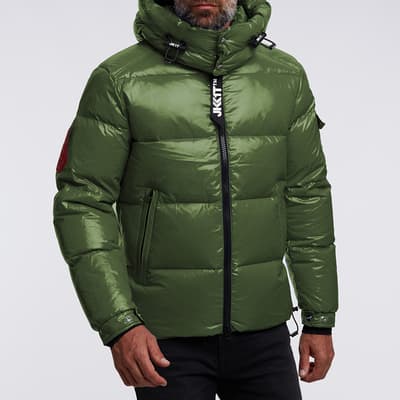 Green EZ Puffer Hooded Jacket