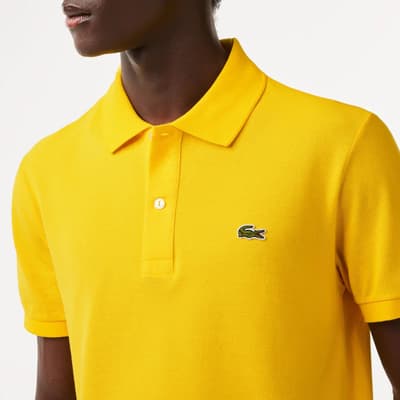 Yellow Cotton Polo Shirt