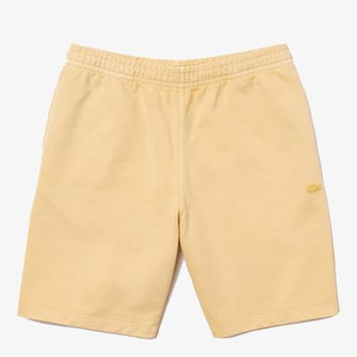 Sand Elasticated Cotton Shorts