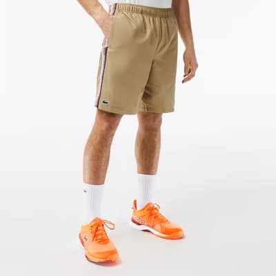 Beige Elasticated Shorts