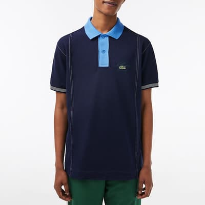 Navy/Blue Cotton Polo Shirt
